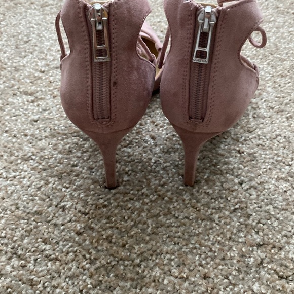 Pink Suede Heels - Picture 4 of 5